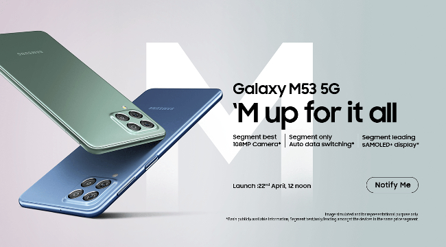 India Desire : Samsung Galaxy M53 5G Amazon Price Starts @Rs 21999: Sale Live, SBI Bank Offer, Launch Date, Specifications & Buy Online In India